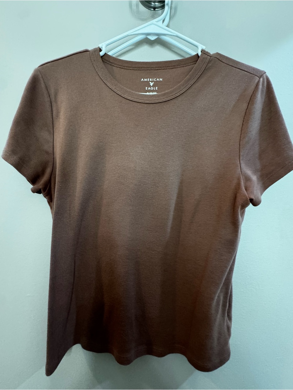 American Eagle Outfitters Brown Short Sleeve Crew Tee